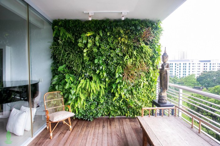 Vertical garden luxury home decor