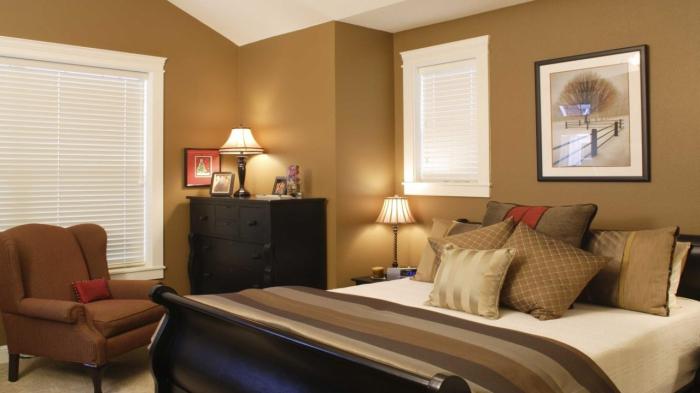 Bedroom warm paint colors brown use colours potential their full beige