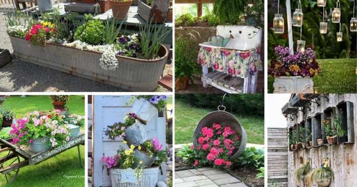 Vintage garden decor ideas