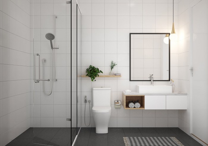 Simple bathroom design