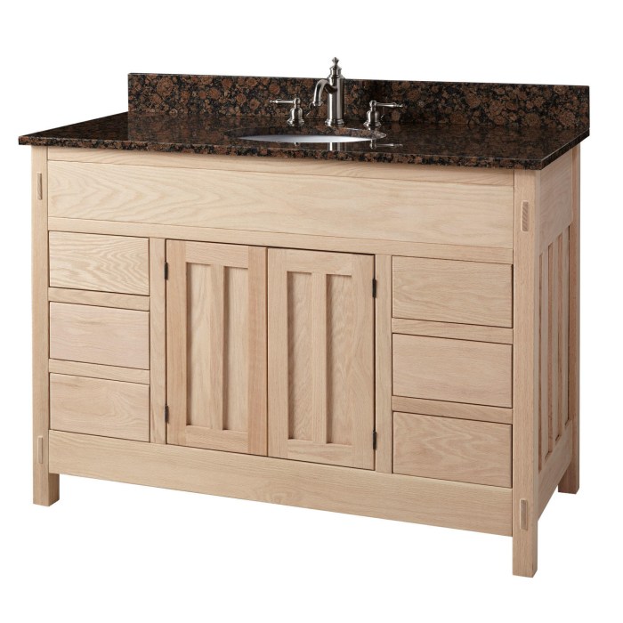 Unfinished vanity bathroom hardwood narrow mission depth site newest