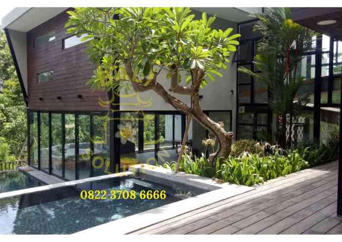 Green tropical house design